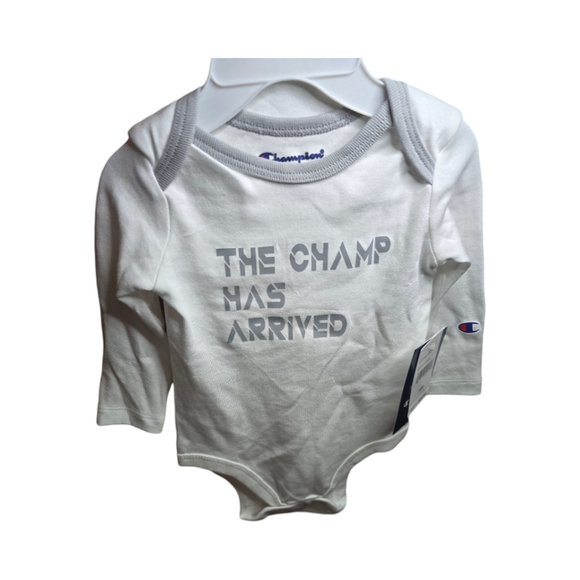 CHAMPION 3/6M 3PC SET NWT Gray & White - Picture 3 of 5